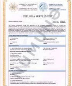 Buy Degree From the Azerbaycan Dövlet Iqtisad Universiteti