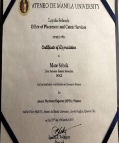 Buy college degree from the Ateneo de Manila University