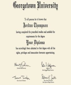 Buy college degree from The Georgetown University
