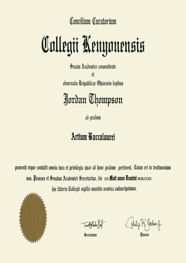 Verify Degrees - buy master degree from the kenyon college buy college degree from the kenyon college