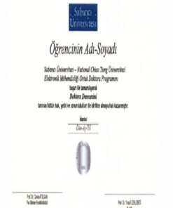 Buy college degree from the Sabanci Üniversitesi