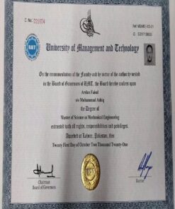 Buy college degree from the University of Management and Technology