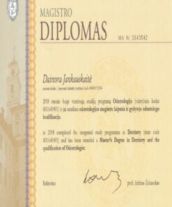 Buy college degree from The Vilniaus Universitetas