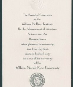 Buy college degree from The William Marsh Rice University