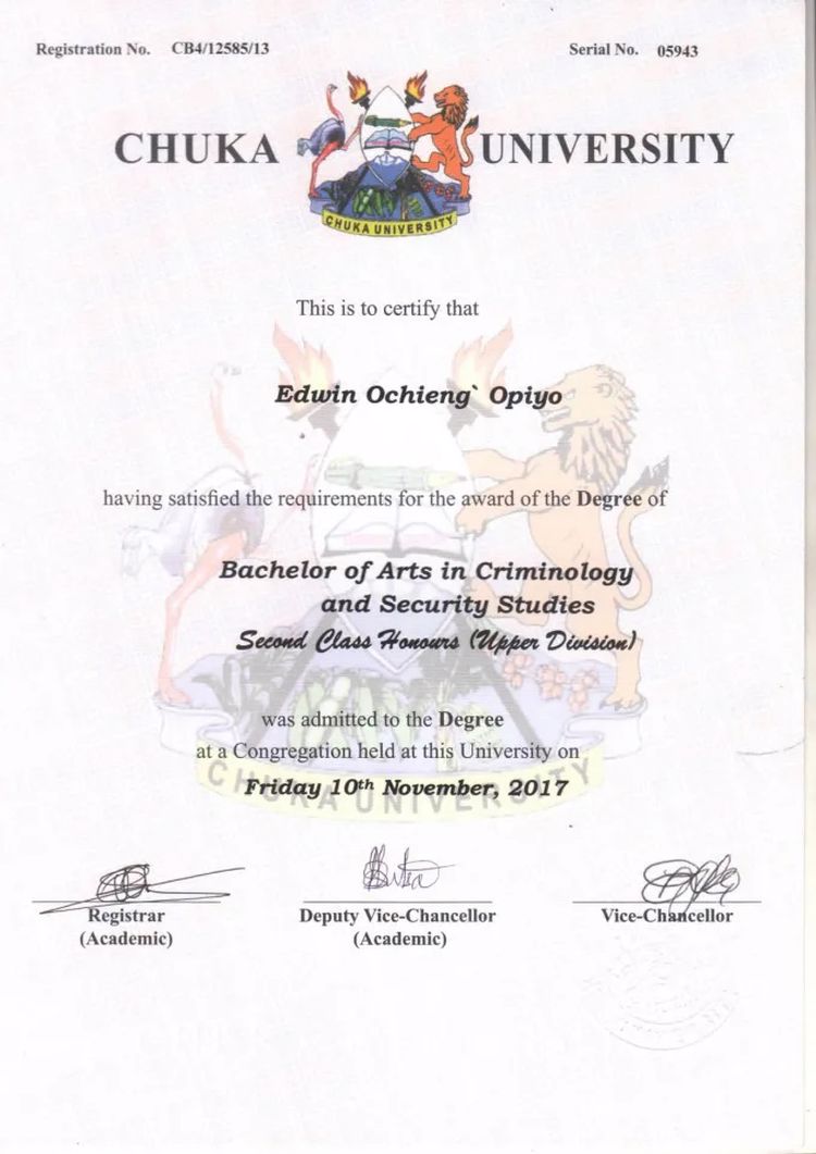 Verify Degrees - buy phd doctorate degree from the chuka university buy college degree from the chuka university