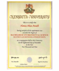 Buy college degree from The Kenyatta University