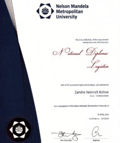 Buy college degree from The Nelson Mandela University