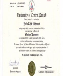 Buy college degree from The University of Central Punjab