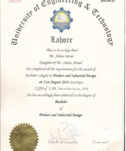 Buy college degree from The University of Engineering and Technology, Lahore