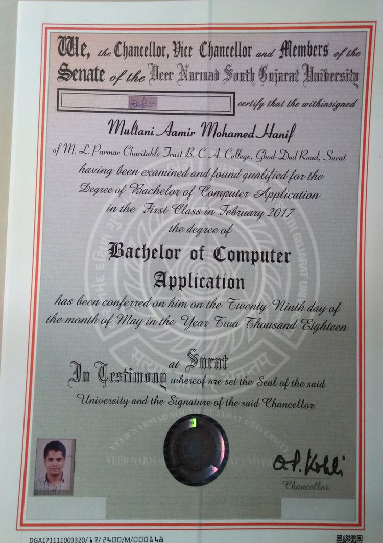 Verify Degrees - buy diplom degree from the veer narmad south gujarat university buy college degree from the veer narmad south gujarat university
